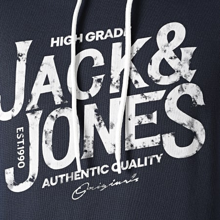 Jack And Jones - Sweat Capuche Brink Bleu Marine