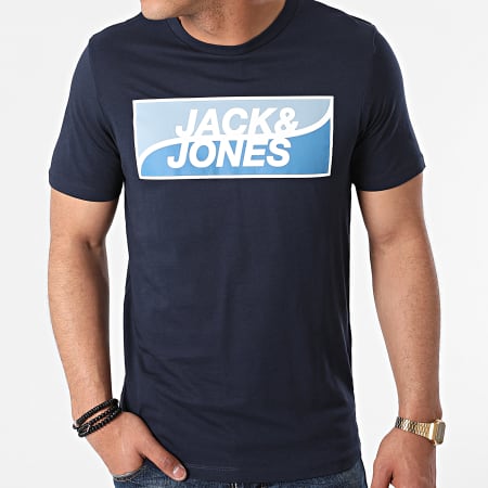 Jack And Jones - Tee Shirt Fly Bleu Marine