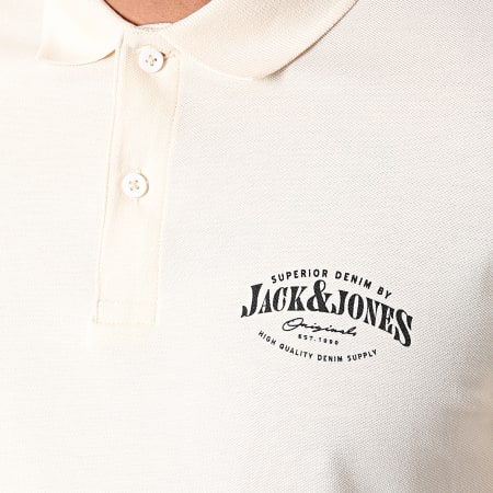Jack And Jones - Polo Manches Courtes Brink Beige