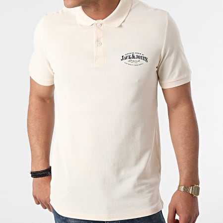 Jack And Jones - Polo Manches Courtes Brink Beige