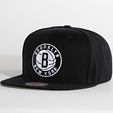 Mitchell and Ness - Casquette Snapback NBA Wool Solid Brooklyn Nets Noir