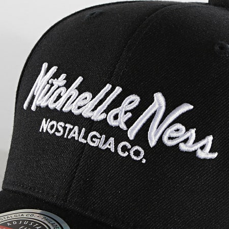 Mitchell and Ness - Casquette Branded Pinscript Noir