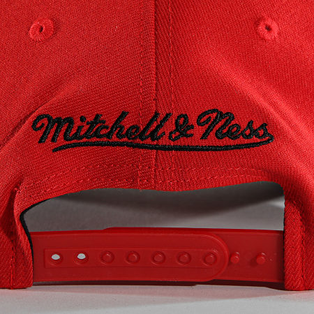 Mitchell and Ness - Casquette Team Grey Blackout Chicago Bulls Rouge Gris Chiné