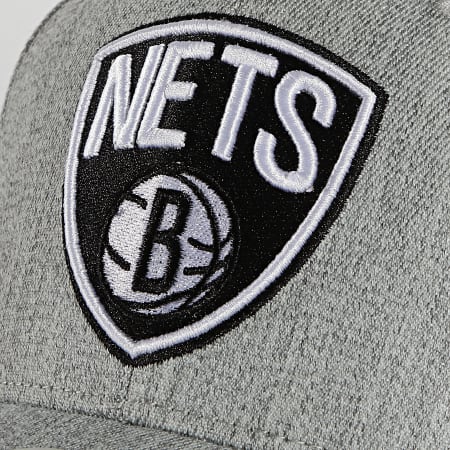 Mitchell and Ness - Casquette Team Heather Snapback Brooklyn Nets Gris Chiné