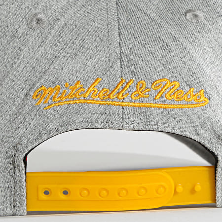 Mitchell and Ness - Casquette Team Heather Snapback Los Angeles Lakers Gris Chiné