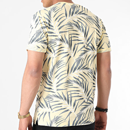 Only And Sons - Tee Shirt Iason Jaune Clair Floral