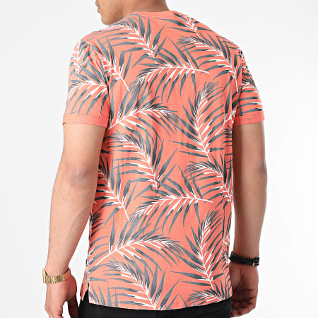 Only And Sons - Tee Shirt Iason Orange Floral