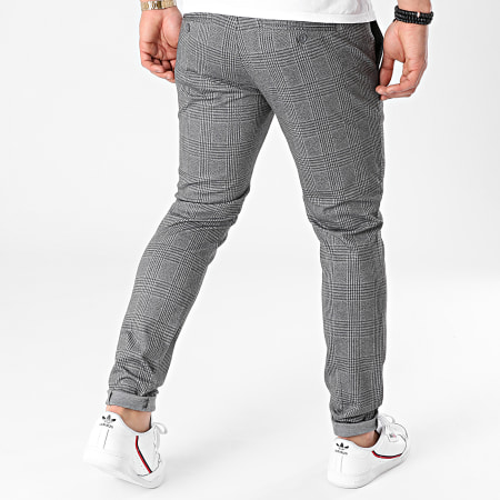 Only And Sons - Pantalon A Carreaux Mark Tap Gris Anthracite