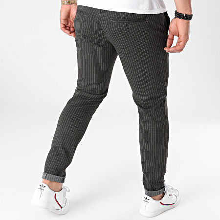 Only And Sons - Mark Pantaloni a righe grigio antracite