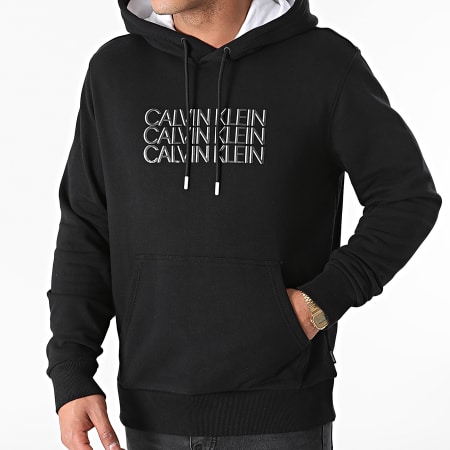 Calvin Klein - Sweat Capuche Triple Center 7144 Noir