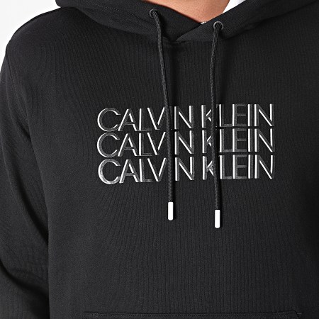 Calvin Klein - Sudadera con capucha Triple Center 7144 Negro