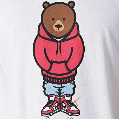 Luxury Lovers - Tee Shirt Hype Bear Red Hood Blanc
