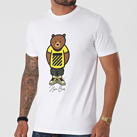 Luxury Lovers - Tee Shirt Hype Bear Yellow Tee Blanc