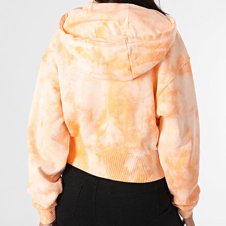 Reebok Sweat Zipp Capuche Crop Femme Tie Dye Classic Cloud