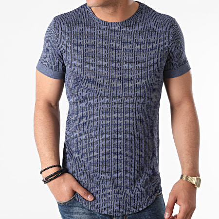 Uniplay - Tee Shirt Oversize UY643 Bleu Renaissance