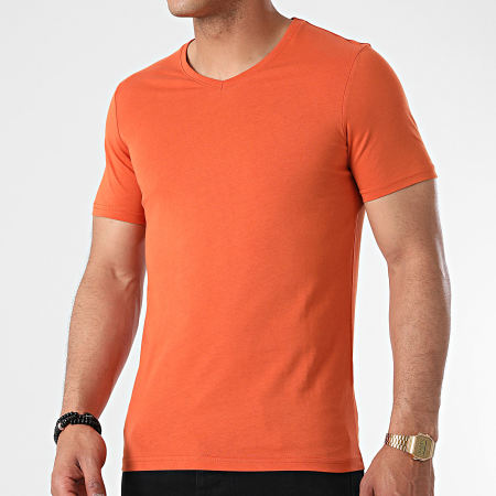 Armita - Tee Shirt Col V TV-350 Orange