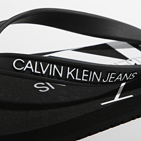 Calvin Klein - Tongs Femme Beach Sandal Monogram 0098 Black