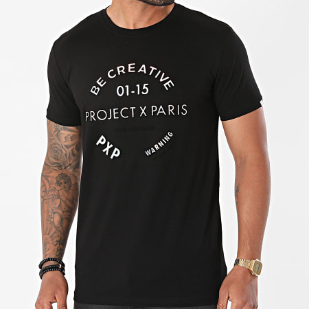 Project X Paris - Tee Shirt 2110152 Noir Iridescent