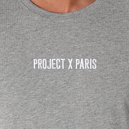 Project X Paris - Tee Shirt Oversize 2110158 Gris Chiné