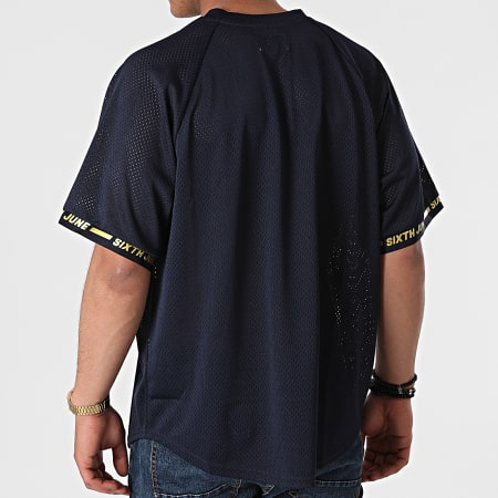Sixth June - Tee Shirt M22220VTS Bleu Marine Doré
