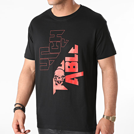 Mac Tyer - Tee Shirt New Logo Noir Rouge