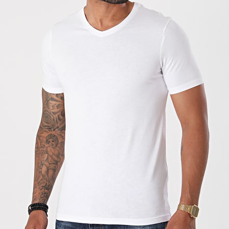 Armita - TV-350 Camiseta cuello pico Blanco