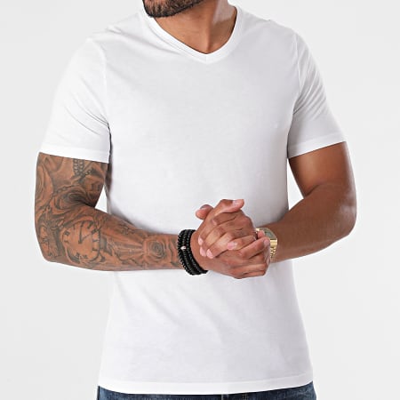 Armita - TV-350 Camiseta cuello pico Blanco