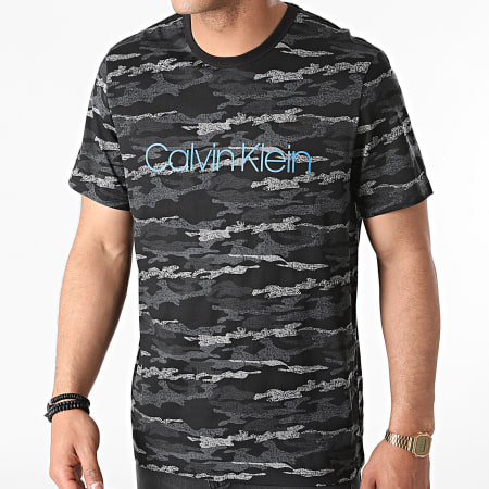 Calvin Klein - Tee Shirt NM2095E Gris Anthracite Camouflage