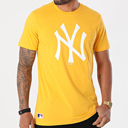 New Era - Tee Shirt MLB Seasonal Team Logo New York Yankees 12369830 Jaune