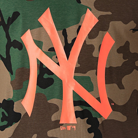 New Era - Débardeur MLB Neon New York Yankees 12369848 Marron Vert Camouflage
