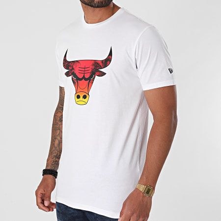 New Era - Tee Shirt Summer City Infill Chicago Bulls 12720094 Blanc