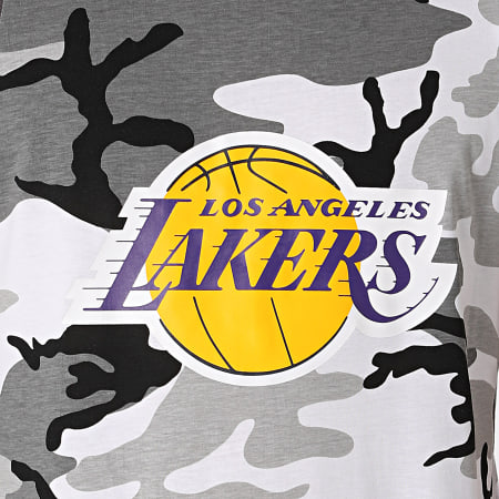 New Era - Débardeur NBA Camo Los Angeles Lakers 12720138 Blanc Gris Camouflage