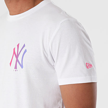New Era - Tee Shirt MLB Neon New York Yankees 12720148 Blanc