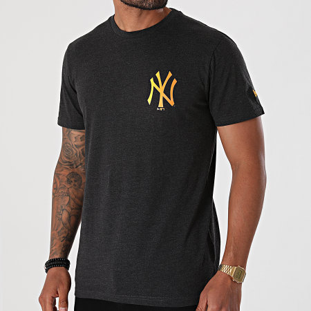 New Era - Maglietta MLB Neon New York Yankees 12720149 Grigio antracite