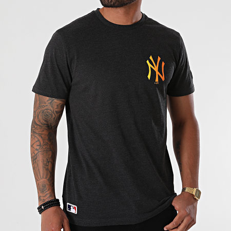 New Era - Tee Shirt MLB Neon New York Yankees 12720149 Gris Anthracite Chiné