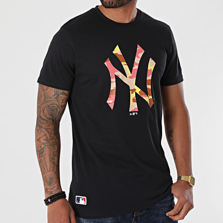 New Era - Tee Shirt MLB Camo New York Yankees 12720165 Bleu Marine