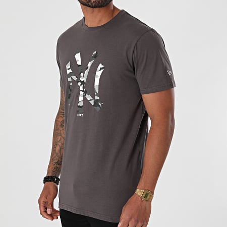 New Era - Tee Shirt MLB Camo New York Yankees 12720166 Gris Anthracite
