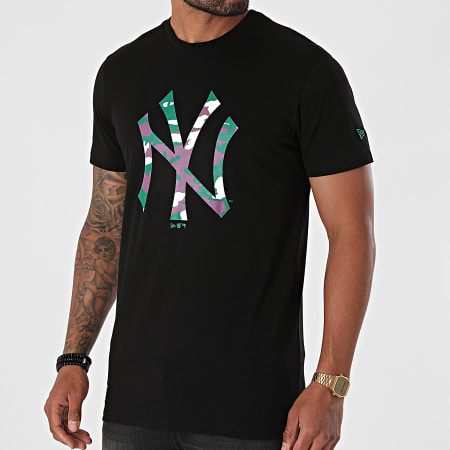 New Era - Tee Shirt MLB Camo New York Yankees 12720167 Noir