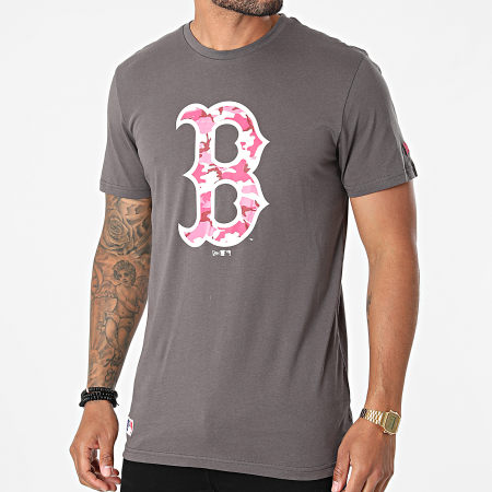 New Era - Camiseta MLB Camo Boston Red Sox 12720169 Gris Carbón