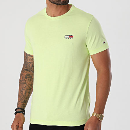 Tommy Jeans - Tee Shirt Chest Logo 0099 Vert Clair