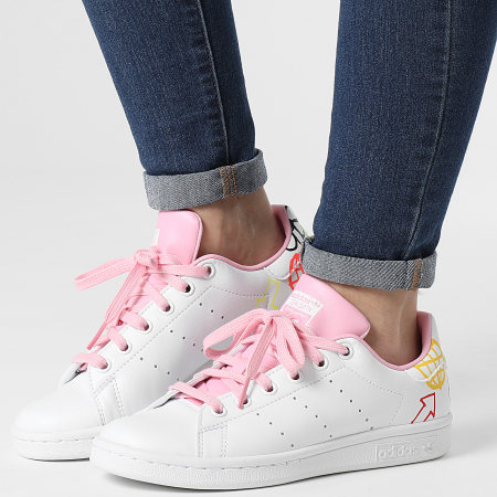 Adidas Originals - Baskets Femme Stan Smith FX5680 Footwear White True Pink