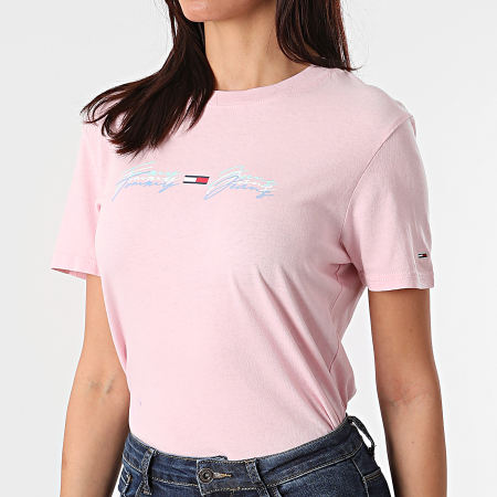 Tee shirt rose tommy sale hilfiger femme