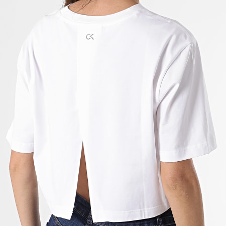 Calvin Klein - Maglietta da donna K142 White Crop Tee Shirt