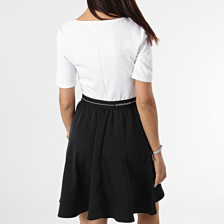 Calvin Klein - Robe Femme Elastic 6275 Noir Blanc