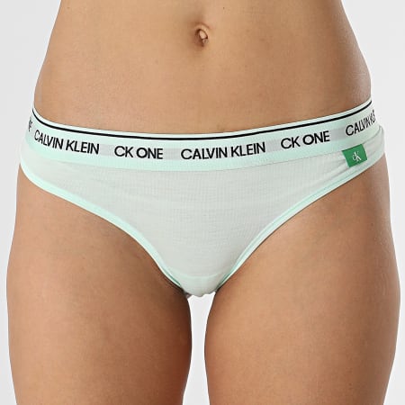 Calvin Klein - String Femme QF6209E Vert Pastel
