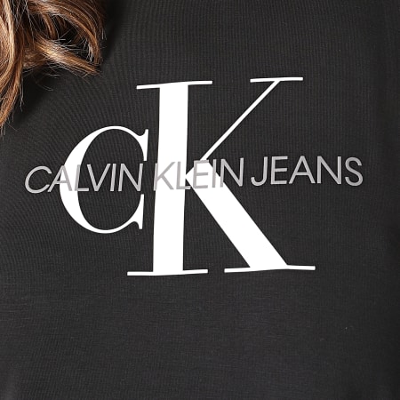 Calvin Klein Jeans - Débardeur Crop Femme Monogram 7128 Noir