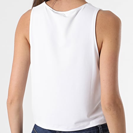 Calvin Klein Jeans - Débardeur Crop Femme Monogram 7128 blanc