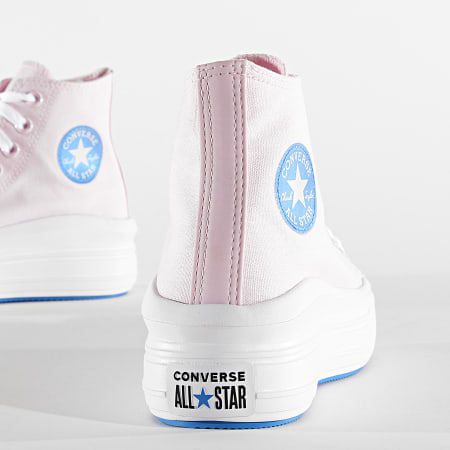 Converse - Baskets Femme All Stars Move Hi 570260 Pink Blue White