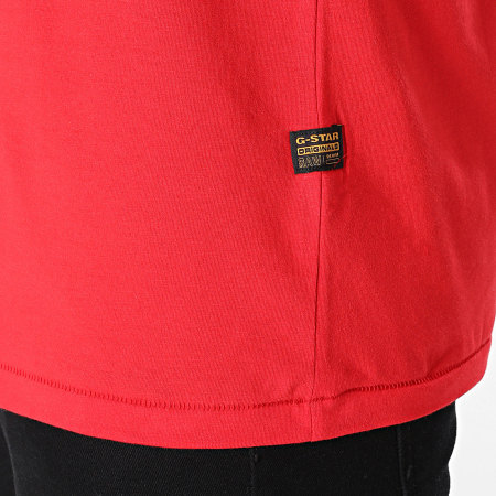 G-Star - Tee Shirt Flock Hamburger Logo D19861-336 Rouge