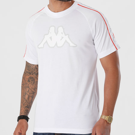 Kappa - Avirec 304M510 Camiseta rayas blancas